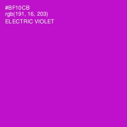 #BF10CB - Electric Violet Color Image