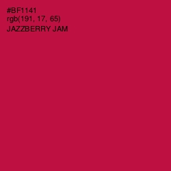 #BF1141 - Jazzberry Jam Color Image