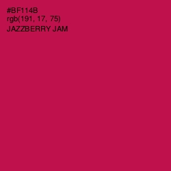 #BF114B - Jazzberry Jam Color Image