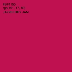 #BF1150 - Jazzberry Jam Color Image