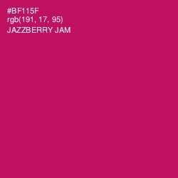 #BF115F - Jazzberry Jam Color Image