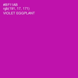 #BF11AB - Violet Eggplant Color Image