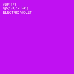 #BF11F1 - Electric Violet Color Image