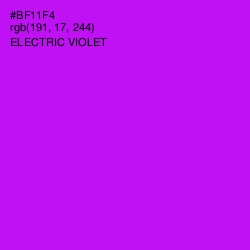 #BF11F4 - Electric Violet Color Image