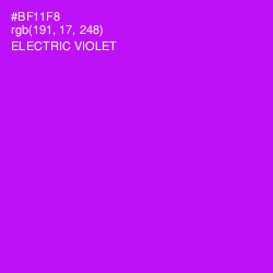 #BF11F8 - Electric Violet Color Image