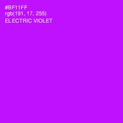 #BF11FF - Electric Violet Color Image