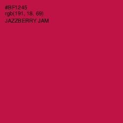 #BF1245 - Jazzberry Jam Color Image