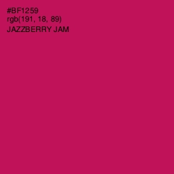 #BF1259 - Jazzberry Jam Color Image