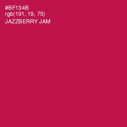 #BF134B - Jazzberry Jam Color Image