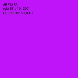 #BF13FA - Electric Violet Color Image