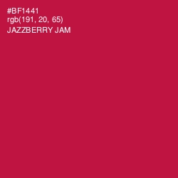 #BF1441 - Jazzberry Jam Color Image