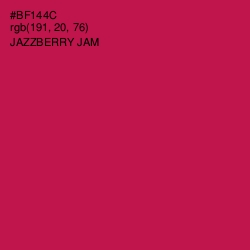 #BF144C - Jazzberry Jam Color Image