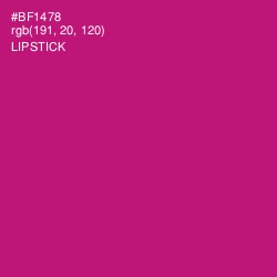 #BF1478 - Lipstick Color Image
