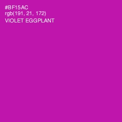 #BF15AC - Violet Eggplant Color Image