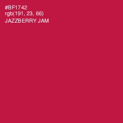 #BF1742 - Jazzberry Jam Color Image