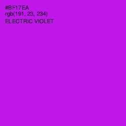 #BF17EA - Electric Violet Color Image