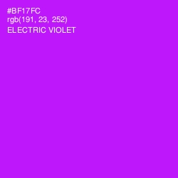 #BF17FC - Electric Violet Color Image