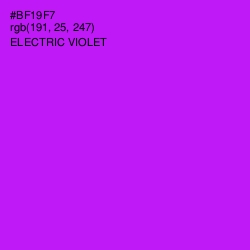#BF19F7 - Electric Violet Color Image