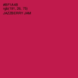 #BF1A4B - Jazzberry Jam Color Image