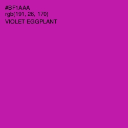#BF1AAA - Violet Eggplant Color Image