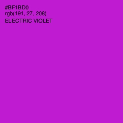 #BF1BD0 - Electric Violet Color Image