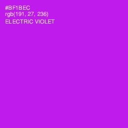 #BF1BEC - Electric Violet Color Image