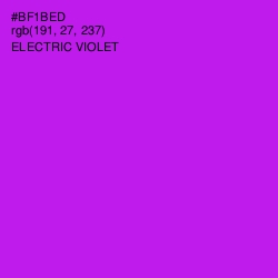 #BF1BED - Electric Violet Color Image