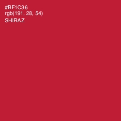 #BF1C36 - Shiraz Color Image