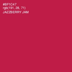 #BF1C47 - Jazzberry Jam Color Image