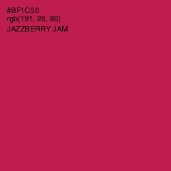 #BF1C50 - Jazzberry Jam Color Image