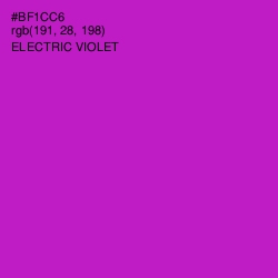 #BF1CC6 - Electric Violet Color Image