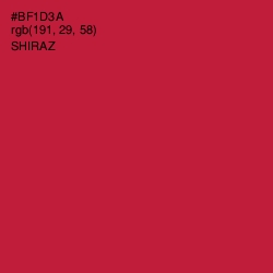 #BF1D3A - Shiraz Color Image