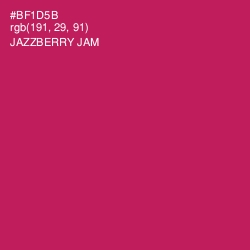 #BF1D5B - Jazzberry Jam Color Image
