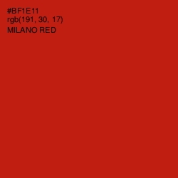 #BF1E11 - Milano Red Color Image