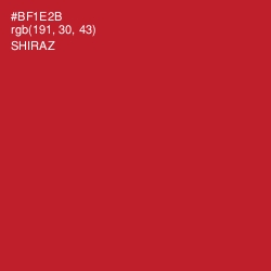 #BF1E2B - Shiraz Color Image