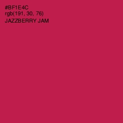 #BF1E4C - Jazzberry Jam Color Image