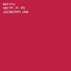 #BF1F41 - Jazzberry Jam Color Image