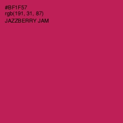 #BF1F57 - Jazzberry Jam Color Image