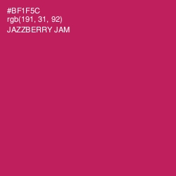 #BF1F5C - Jazzberry Jam Color Image