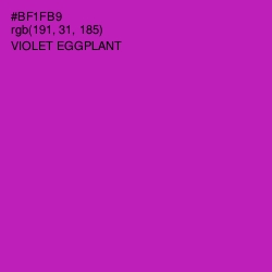 #BF1FB9 - Violet Eggplant Color Image