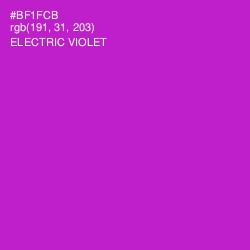 #BF1FCB - Electric Violet Color Image