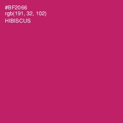 #BF2066 - Hibiscus Color Image