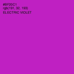 #BF20C1 - Electric Violet Color Image