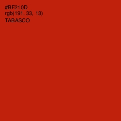 #BF210D - Tabasco Color Image