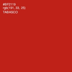 #BF2119 - Tabasco Color Image