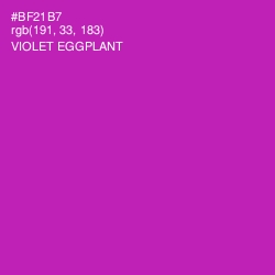 #BF21B7 - Violet Eggplant Color Image