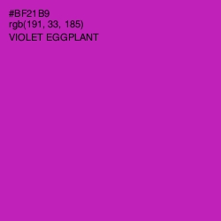 #BF21B9 - Violet Eggplant Color Image