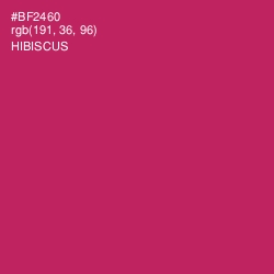 #BF2460 - Hibiscus Color Image