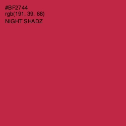 #BF2744 - Night Shadz Color Image