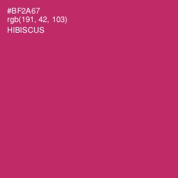 #BF2A67 - Hibiscus Color Image